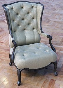 luxurious armchair realistic 3D model