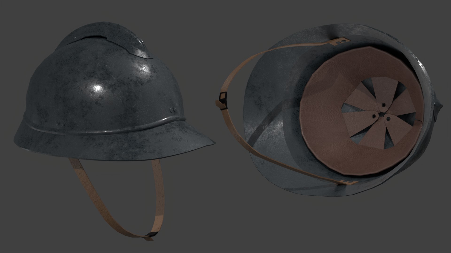 3D Adrian helmet model https://p.turbosquid.com/ts-thumb/iU/NmlIw8/bx/rendi/png/1699187747/1920x1080/fit_q87/19c15ddd59c4c634cf42f0a2bce73865f9f8d25f/rendi.jpg