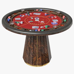 3D Luxxu poker table Darian