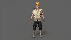 3D construction worker