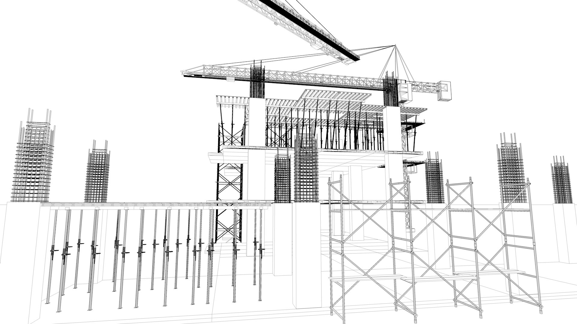 Work construction site model - TurboSquid 1504007
