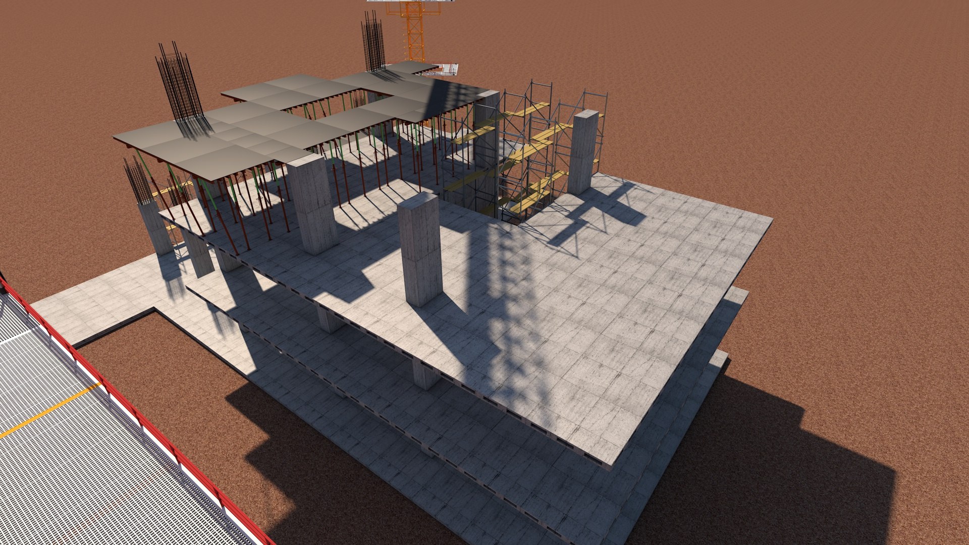 Work construction site model - TurboSquid 1504007