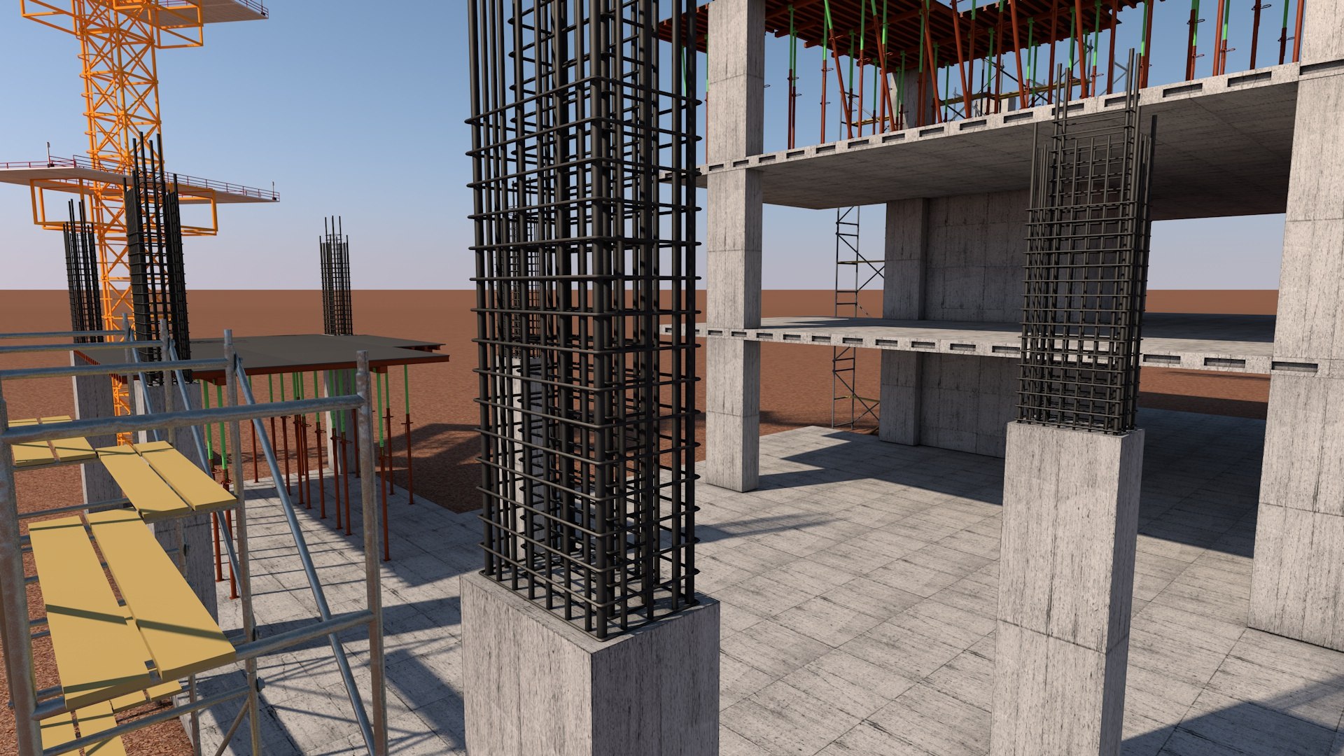 Work construction site model - TurboSquid 1504007