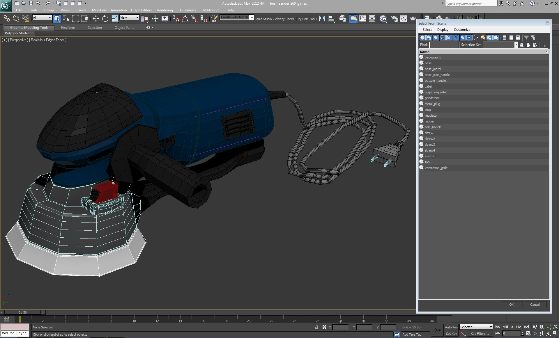 3d sander tool model