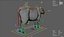 3D-модель коровы с имитацией меха