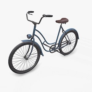 Old Vintage Bicycle Low-poly PBR