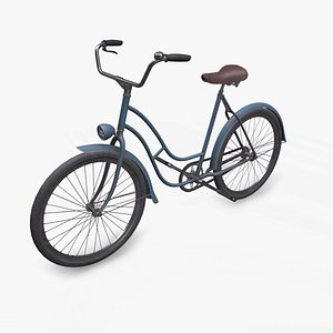 Old Vintage Bicycle Low-poly PBR