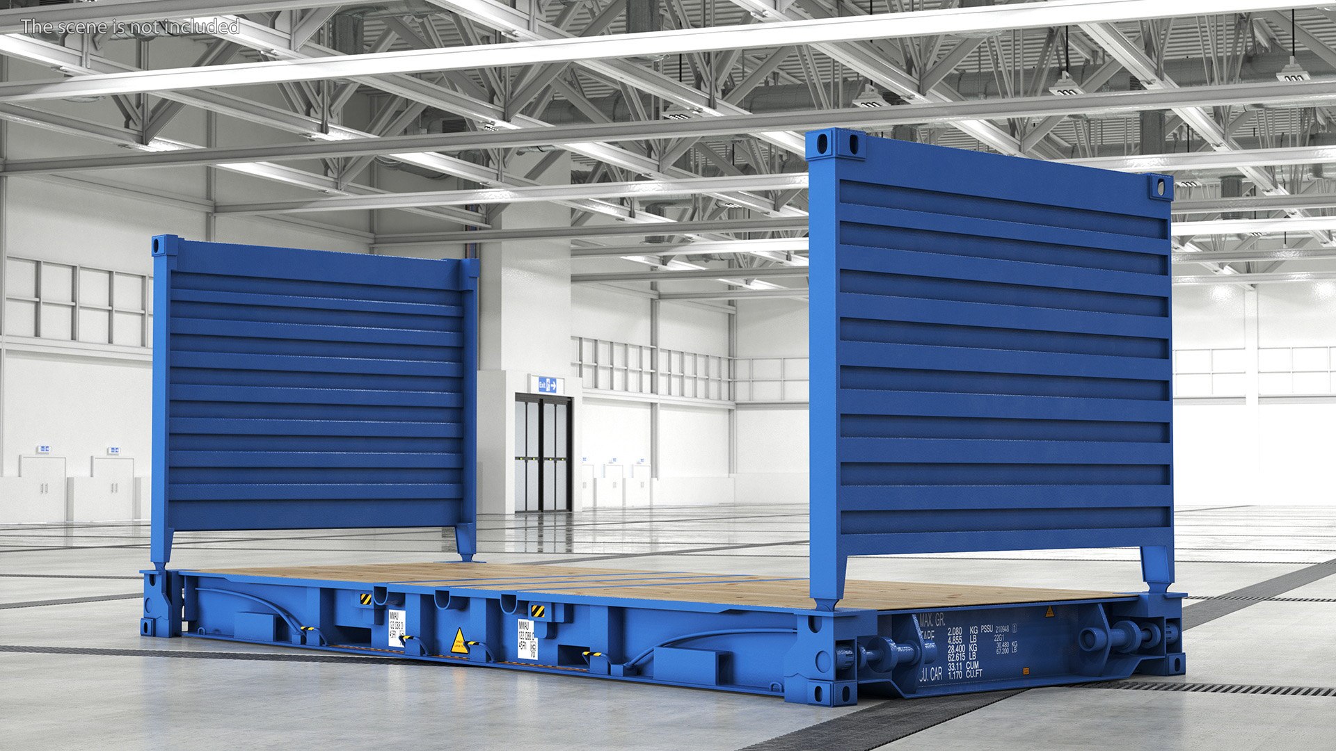 Collapsible Flatrack Container 3D - TurboSquid 2170088