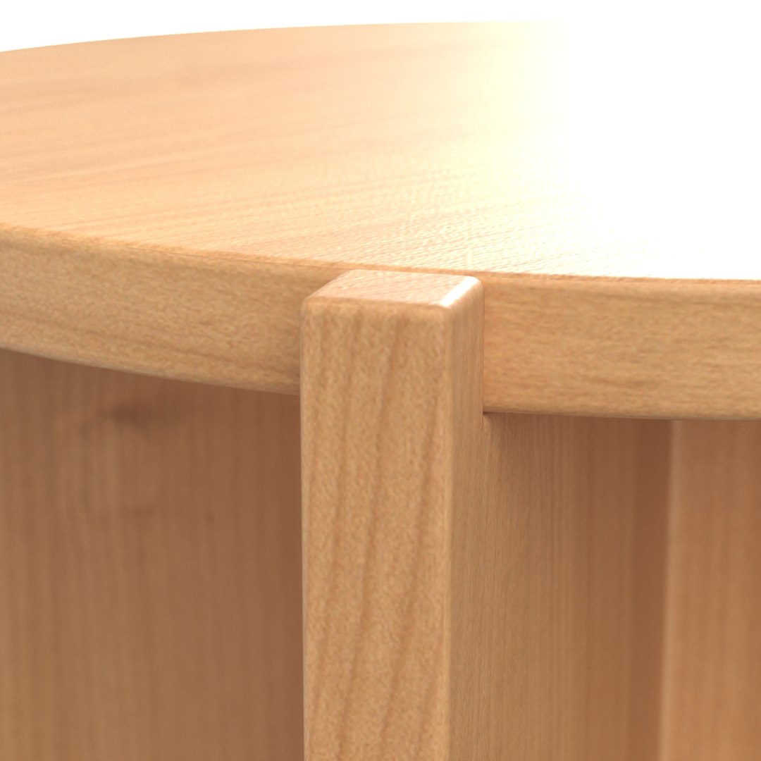 Astrid Round Side Table 3D Model - TurboSquid 2055670