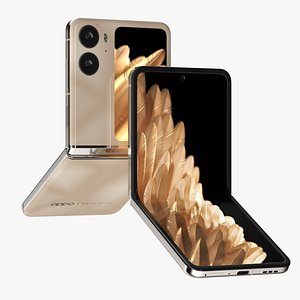 3D OPPO Find N2 Flip Gold