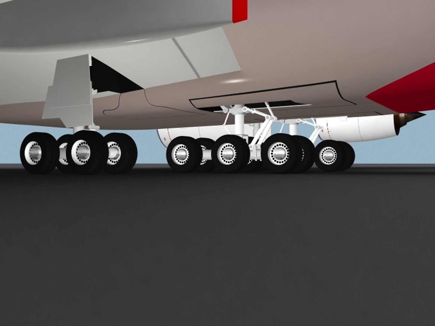 3d Model Of Airbus A380-800 Asiana Airlines
