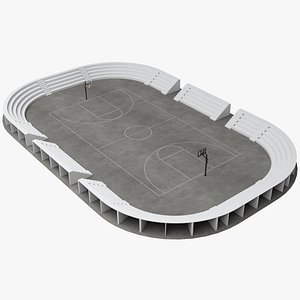 3D Basketball Court