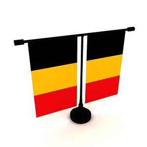 Flag of Belgium 3D model