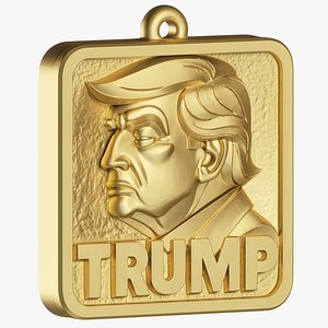 3D Pendant Political Jewelry model