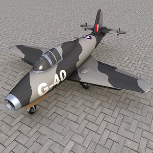 3d airplane g-40 model