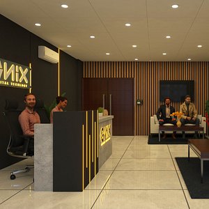 Contemporary Office Reception 3D model