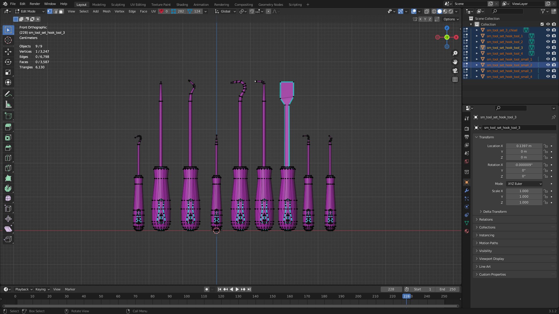 Tool Set 3 3D Model - TurboSquid 2031361