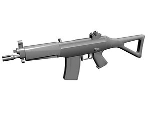 sg 552 rifle 3d model
