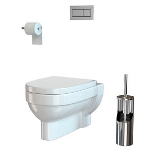 3D model toilet vitra