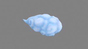 Cartoon Cloud Mount - B 3D model