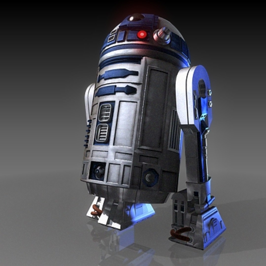 r2-d2 star wars 3d model