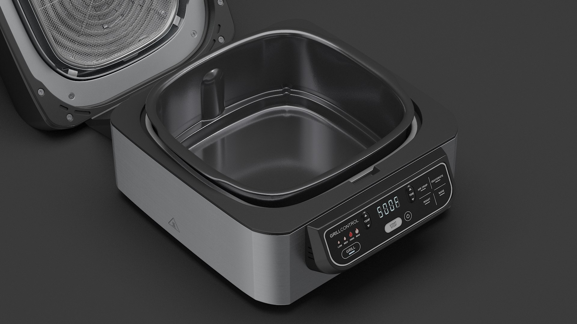 Ninja Foodi Indoor Grill 3D Model TurboSquid 2070389