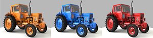 c4d rusty mtz-82 tractor