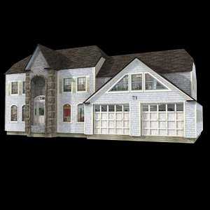 3ds colonial house