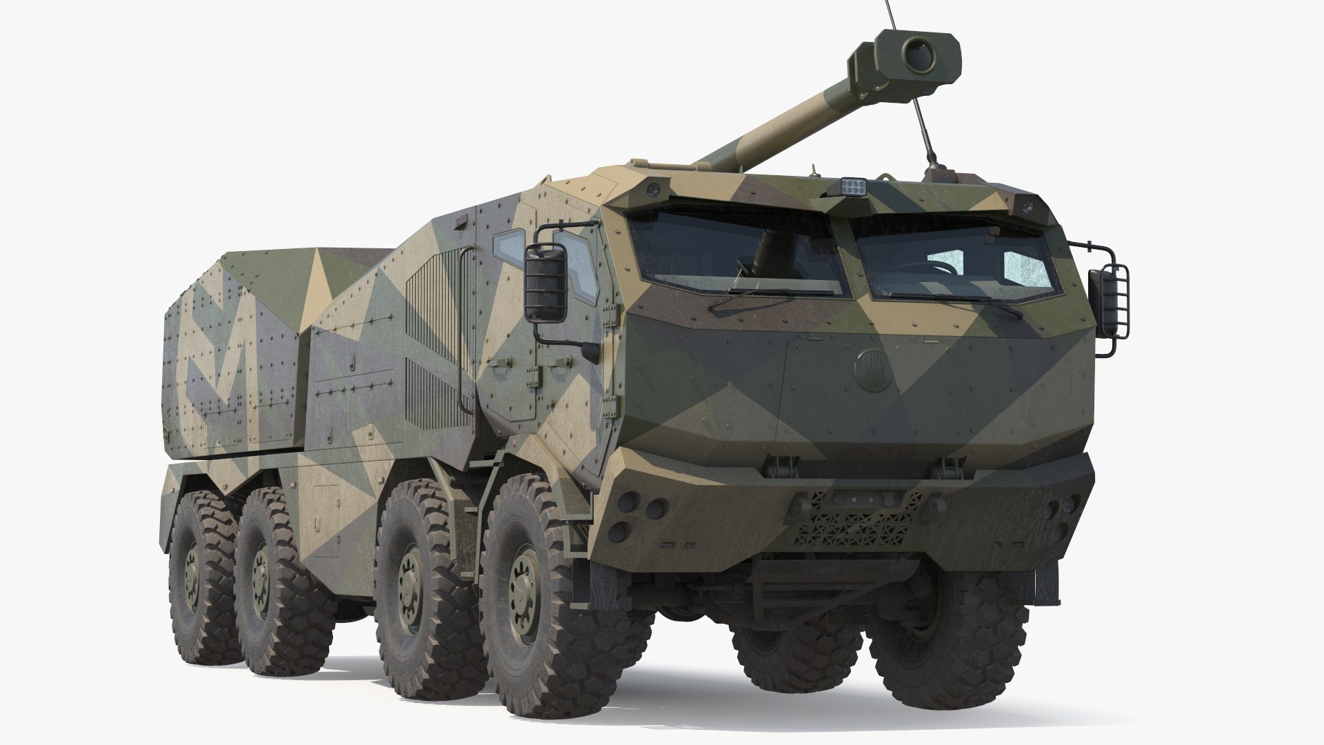 Self-Propelled Morana Howitzer Gun in Dirty