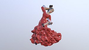 3D flamenco dancer spain magnet