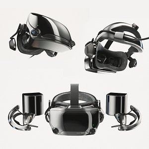 Valve Index VR headset with controllers and sensors - full kit