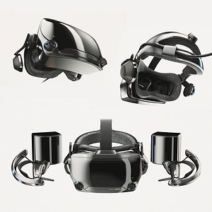 Valve Index VR headset with controllers and sensors - full kit