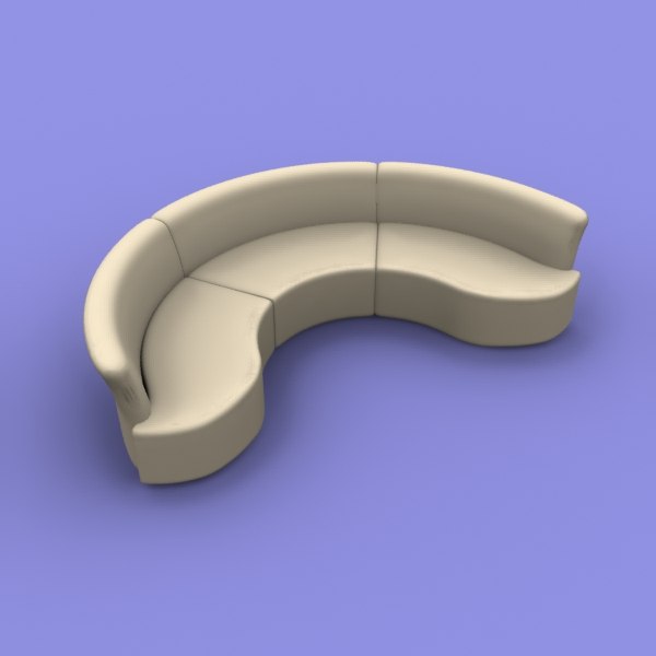 Fancy sofa 3D model TurboSquid 1203797