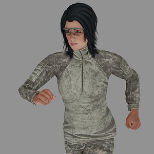 Rigged Soldier 11 3D model