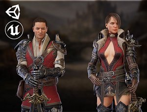 MMO Fighters - Warriors model