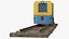 3D mining locomotive railway section model
