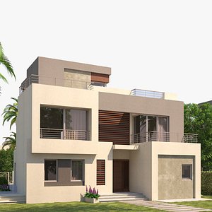 modern house 3D