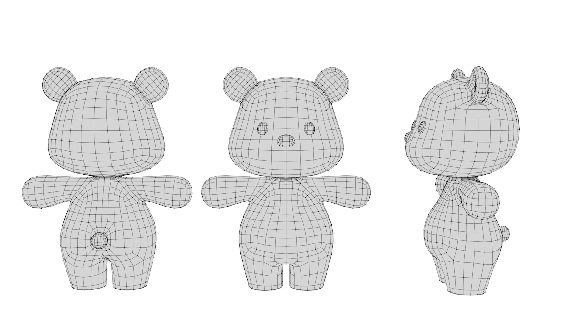 3D Rigged Cartoon Bear - TurboSquid 2202397