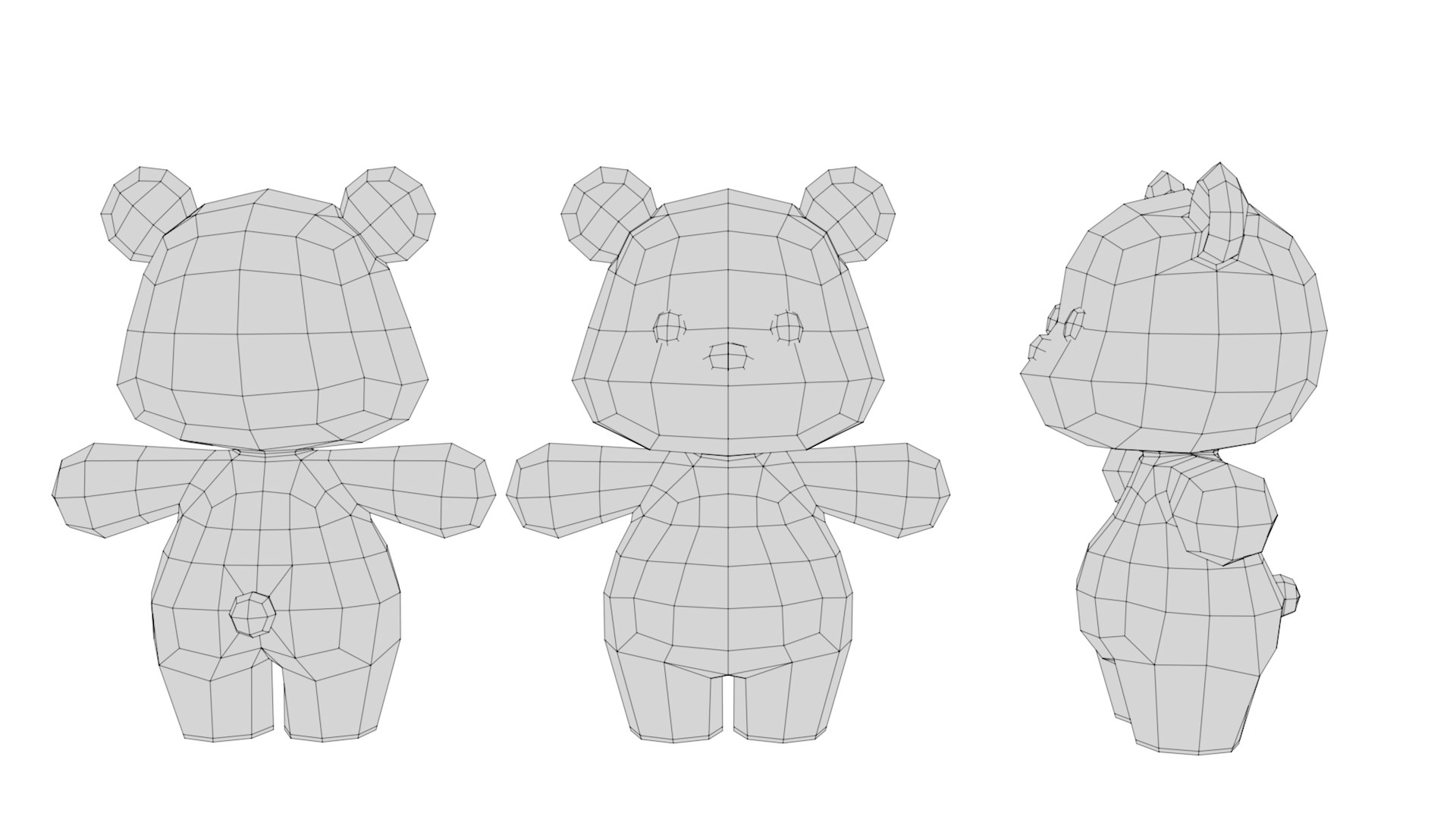 3D Rigged Cartoon Bear - TurboSquid 2202397
