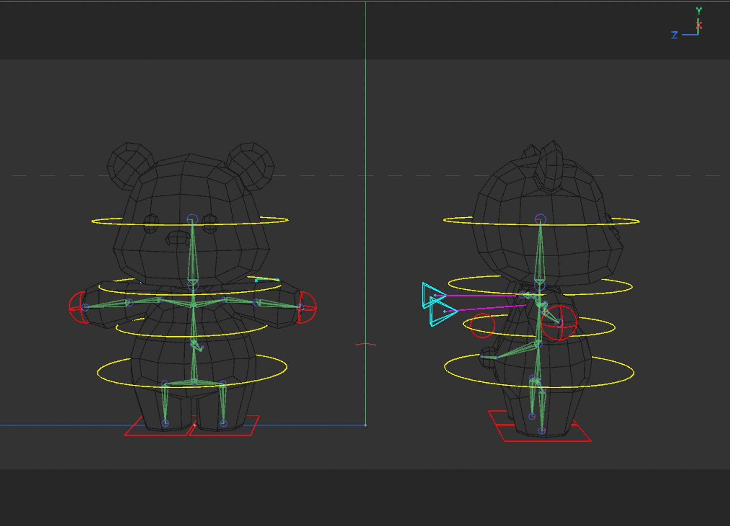 3D Rigged Cartoon Bear - TurboSquid 2202397