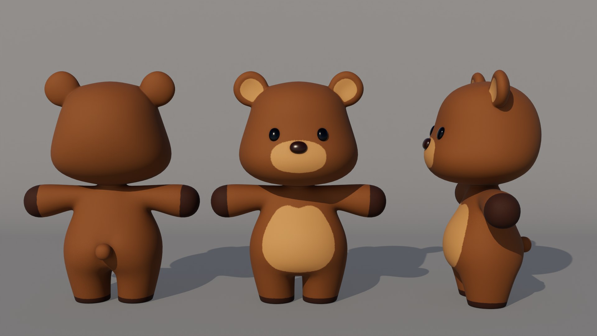 3D Rigged Cartoon Bear - TurboSquid 2202397
