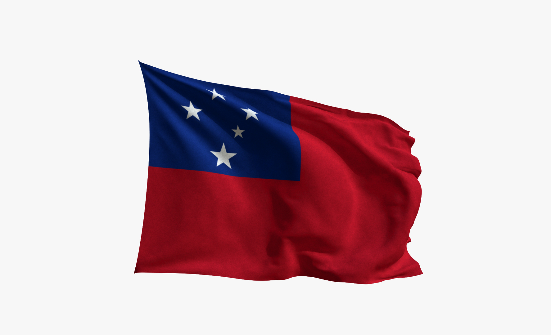 Realistic Animated Flag - Microtexture Rigged - Put your own texture ...