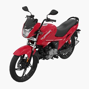Hero Glamour Xtec Motorcycle 3D model