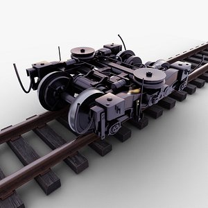 3D Train Bogey 3D Model