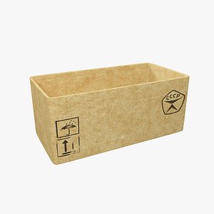 3D cardboard box