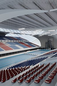 swim stadium seats 3D model