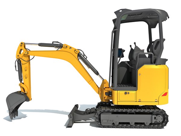 3d shovel backhoe crane