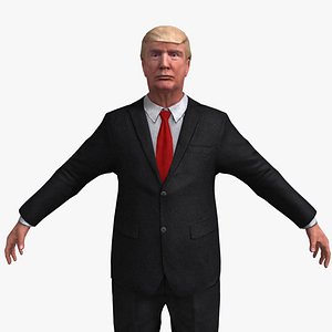 3d rigged character model