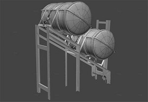 ife raft liferaft 3d model
