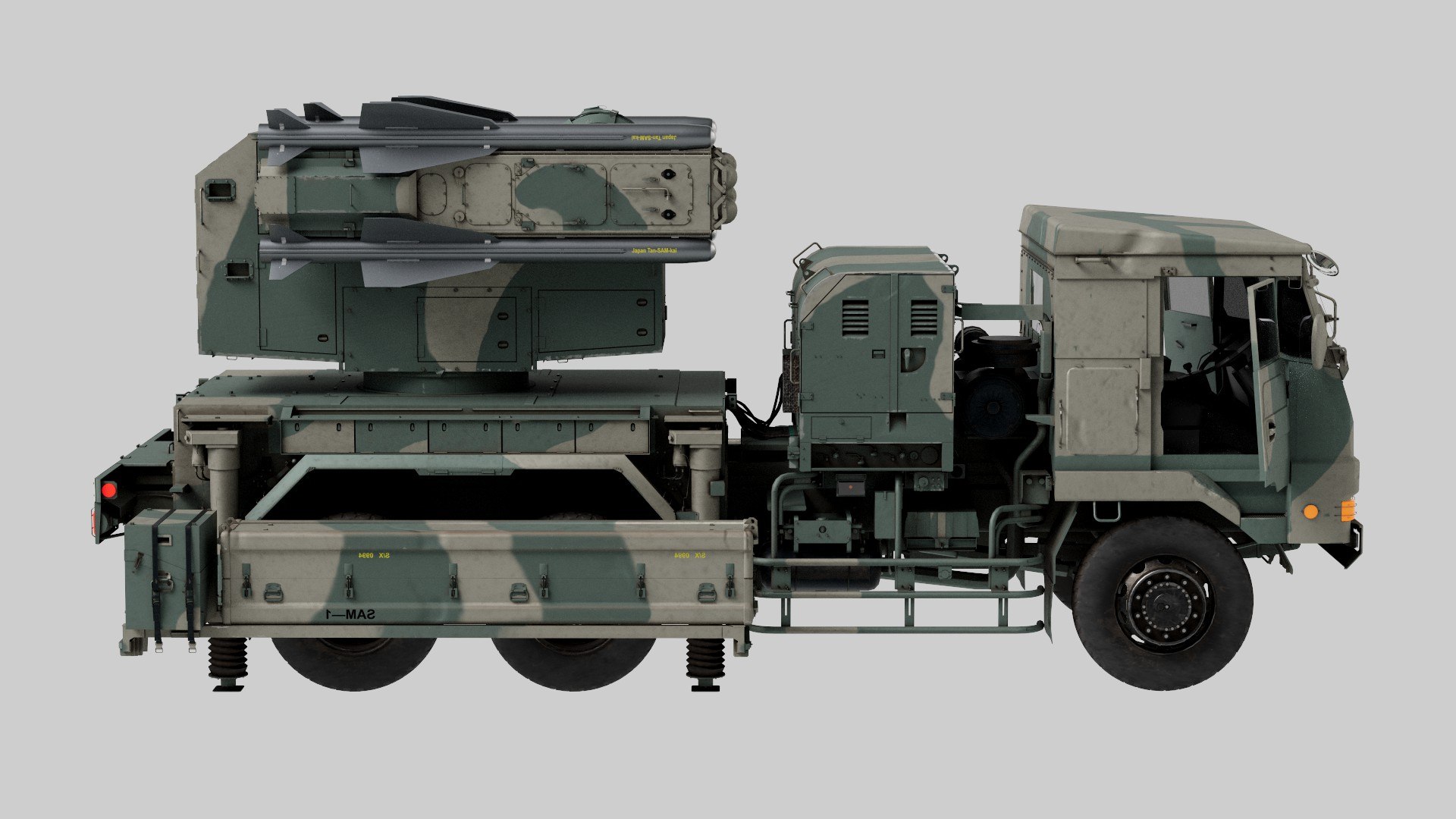 3D Rigged Type 11 Tan-SAM Kai System model https://p.turbosquid.com/ts-thumb/iV/u3smoL/7x/12/jpg/1756359775/1920x1080/fit_q87/3e242bb7b914383059b979471eb4c56c3afa1841/12.jpg